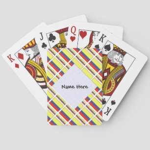 Colombia och colombianska Flagga.. med ditt namn Casinokort