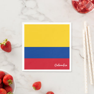 Colombia och Colombias Flagga party mode /sport fl Pappersservett