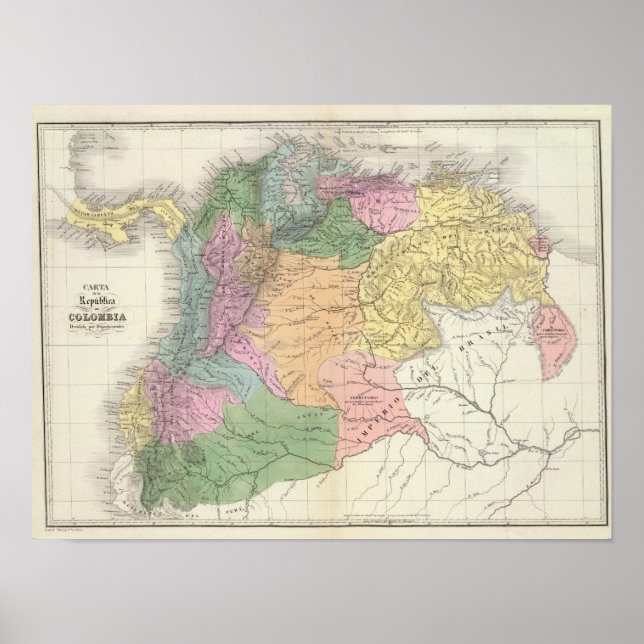 Colombia och Venezuela 2 Poster (Framsidan)