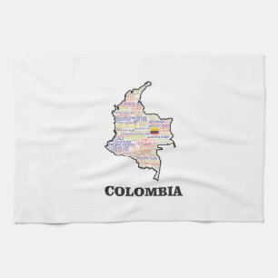 COLOMBIA ORDCOLLAGE KÖKSHANDDUK