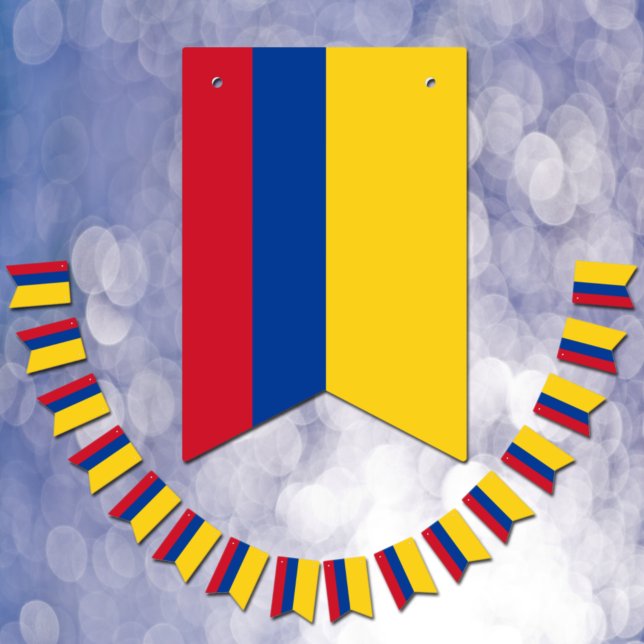 Colombia Party Banners, colombianska Flagga/Bröllo Vimplar (Skapare uppladdad)