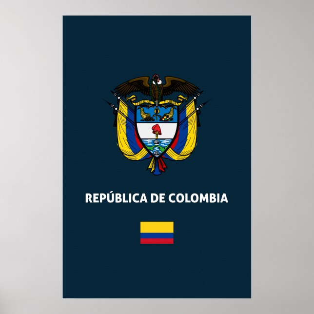 Colombia pass telefonfodral poster (Framsidan)
