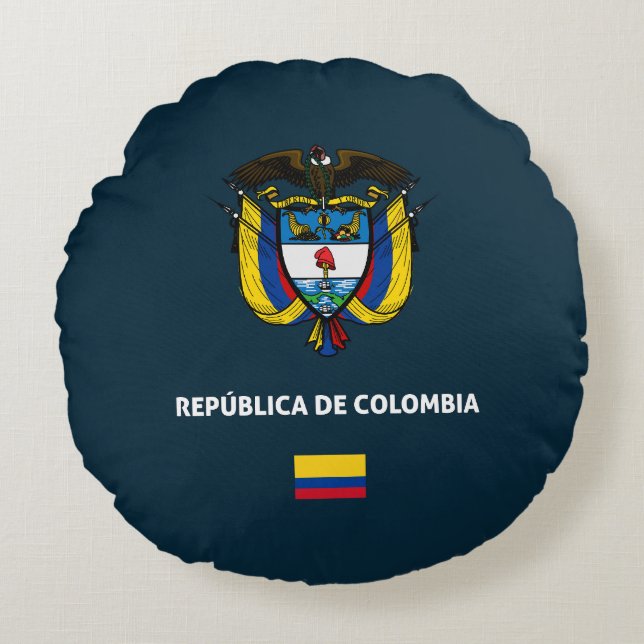 Colombia pass telefonfodral rund kudde (Framsidan)