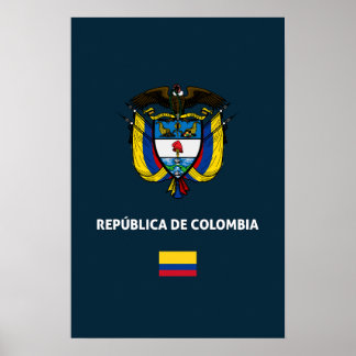 Colombia passport phone case poster