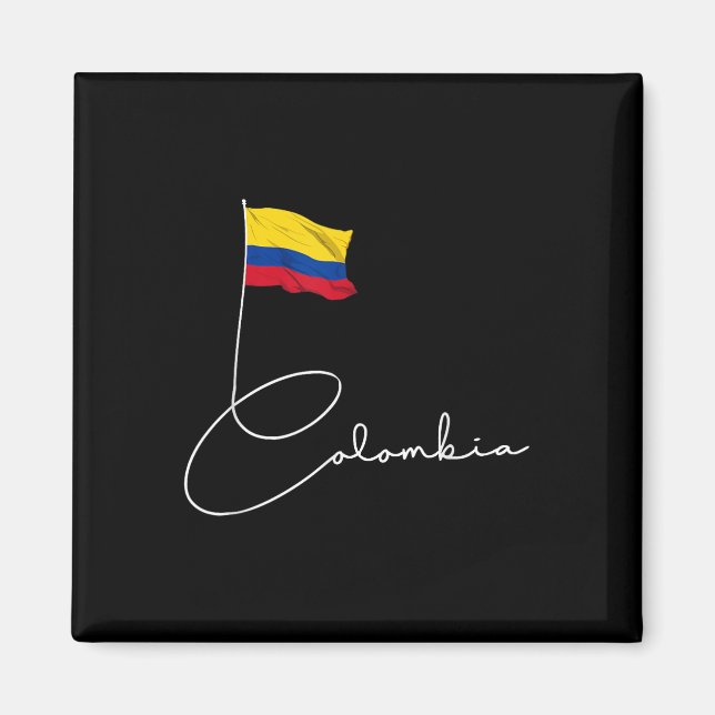 Colombia Pride Flagga Colombiansk National Utlands Magnet (Framsidan)