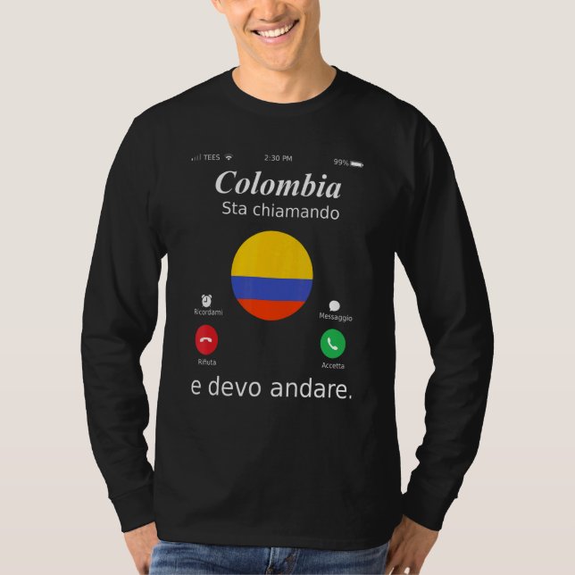 Colombia ringer och borde jag åka till Colombia T Shirt (Framsida)