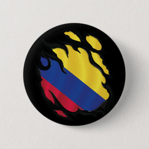 Colombia Ripping Flagga Knapp