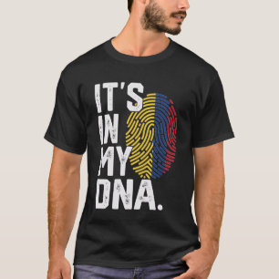 Colombia rötter flagga fingeravtryck grafisk patri t shirt