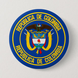 Colombia Round Emblem Knapp