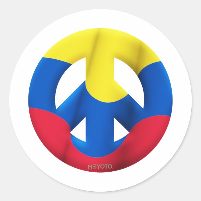 Colombia Runt Klistermärke (Framsida)