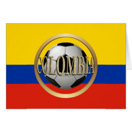 Colombia Soccer Ball Hälsningskort