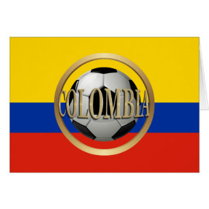 Colombia Soccer Ball Hälsningskort