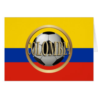 Colombia Soccer Ball Hälsningskort
