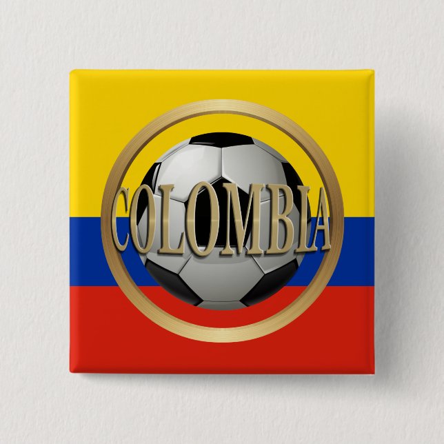 Colombia Soccer Ball Knapp (Framsida)