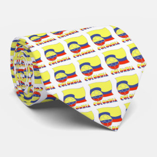 Colombia Soccer Ball och Flagga Slips