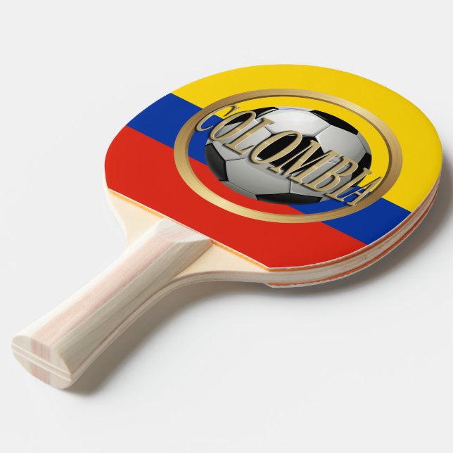 Colombia Soccer Ball Pingisracket (Frontvinkel)