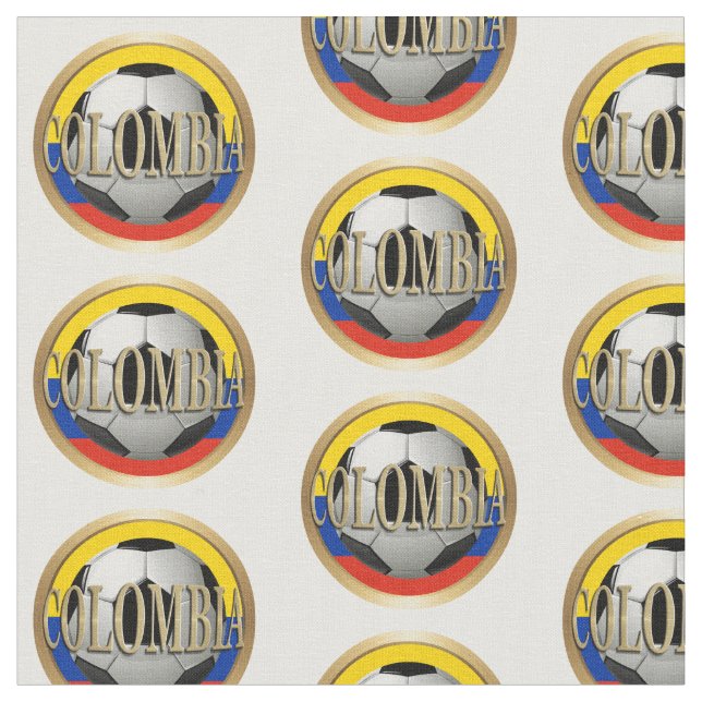 Colombia Soccer Ball Tyg (Närbild)