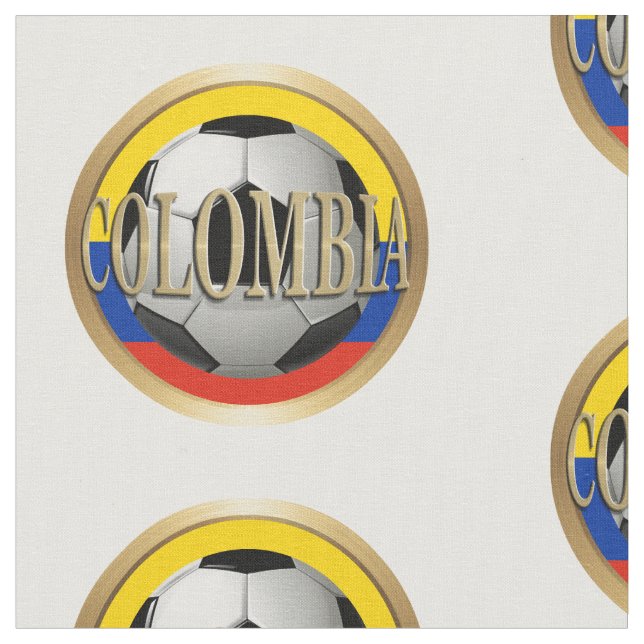 Colombia Soccer Ball Tyg (Närbild)
