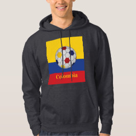 Colombia Soccer Poster Hoodie