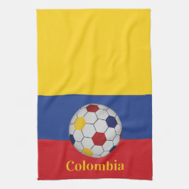 Colombia Soccer Poster Kökshandduk