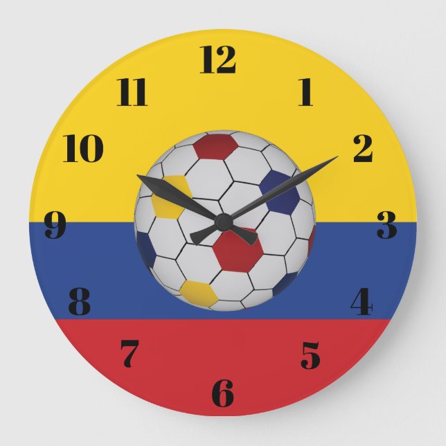 Colombia Soccer Stor Klocka (Framsida)