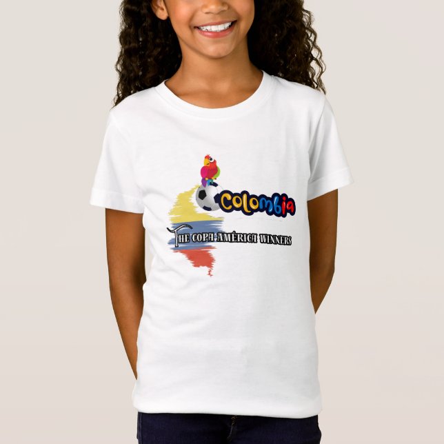 Colombia Soccer T Shirt (Framsida)