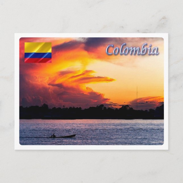 Colombia - Sunset - Vykort (Framsida)