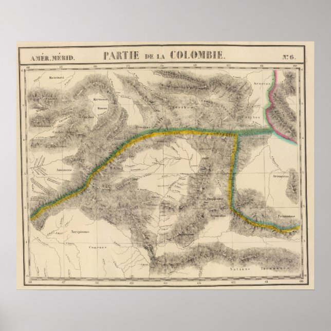 Colombia, Sydamerika 6 Poster (Framsidan)