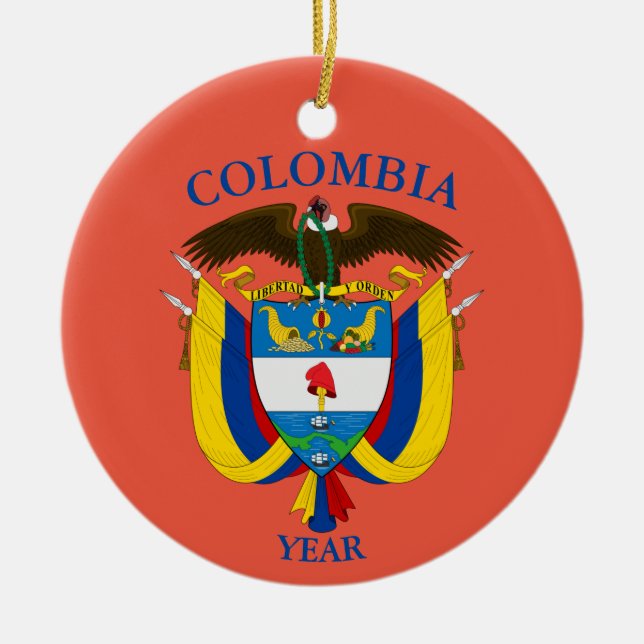 Colombia Vacation jul Ceramic Ornament (Framsidan)