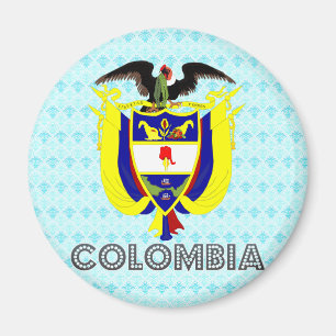 Colombia vapensköld magnet