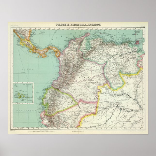 Colombia, Venezuela 2 Poster (Framsidan)