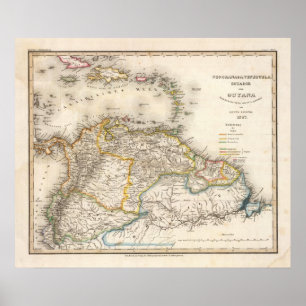 Colombia Venezuela, South America Poster
