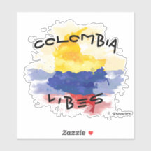 COLOMBIA vibes Bildekal Colombia croquis