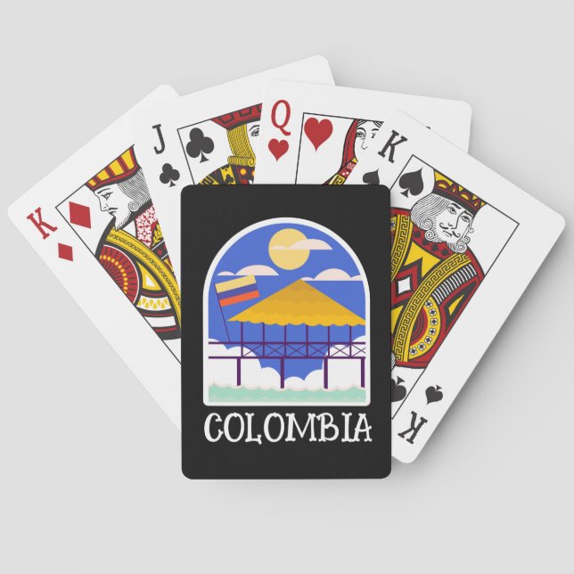 Colombia Vintage resor Casinokort (Baksidan)