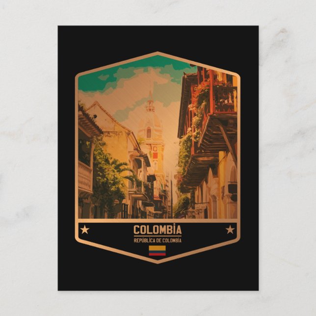 Colombia Vykort (Framsida)