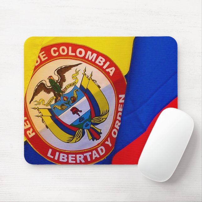 Colombian Flagga Mousepad Musmatta (Med mus)