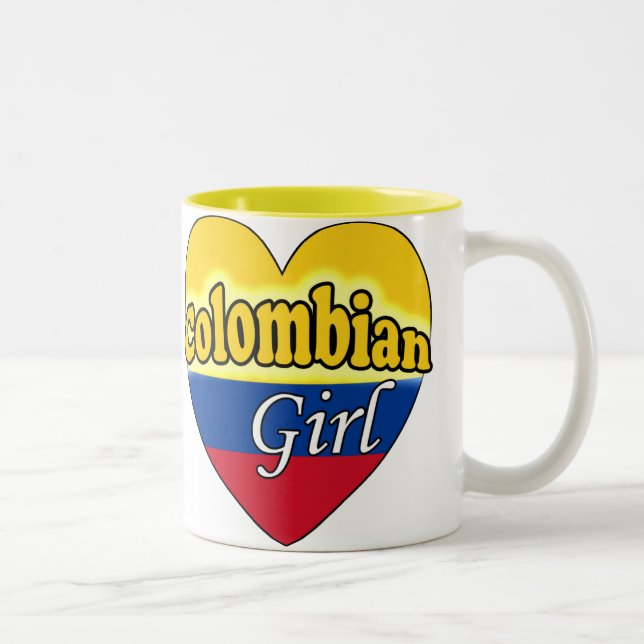 Colombian Girl Två-Tonad Mugg (Höger)