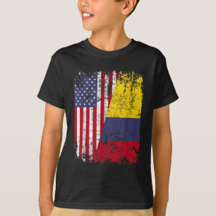 COLOMBIAN ROOTS Halamerikanska Flagga COLOMBIA T Shirt