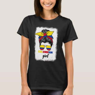 Colombiana Colombia Flagga Cute Colombia Girl for T Shirt