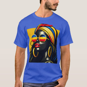 Colombianas Souvenirs Woman Flagga Roots Colombia T Shirt