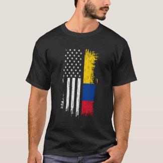 Colombiansk amerikansk Flagga Hoodie - Pridet Colo T Shirt