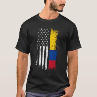 Colombiansk amerikansk Flagga Hoodie - Pridet Colo T Shirt