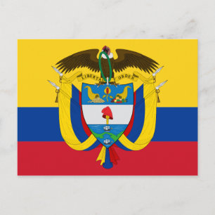 colombiansk emblem vykort