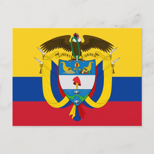 colombiansk emblem vykort (Framsida)