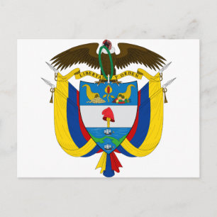 colombiansk emblem vykort