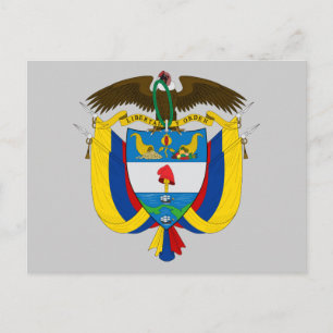 colombiansk emblem vykort