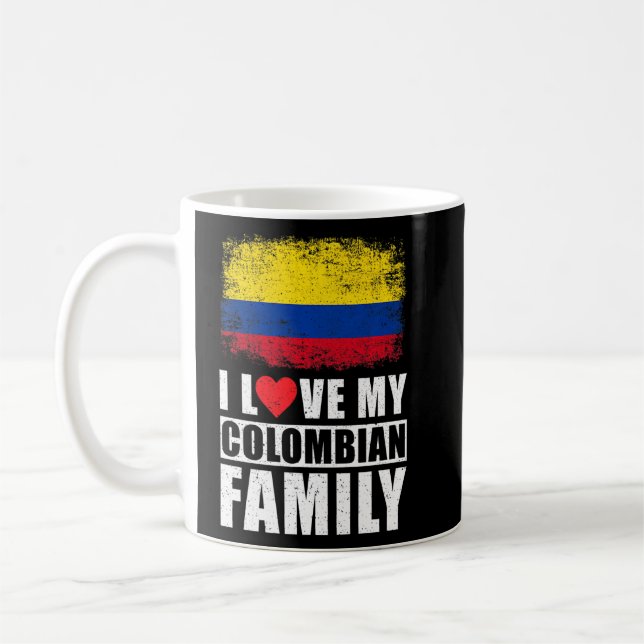 Colombiansk familj I Kärlek Min colombianska famil Kaffemugg (Vänster)