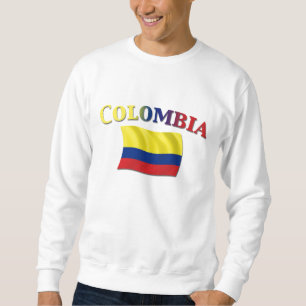 Colombiansk flagga 2 lång ärmad tröja