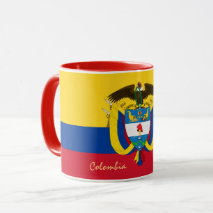 Colombiansk Flagga & colombiansk patriot/Mugg för Mugg
