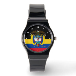 Colombiansk Flagga, Emblem, Colombia/sport Armbandsur